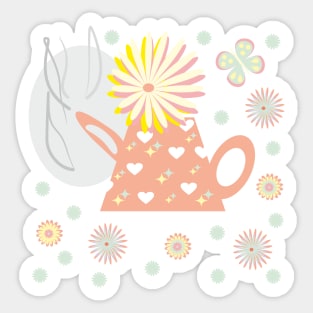 Funny teapot Sticker